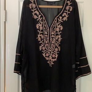 Beach swim suit cover top